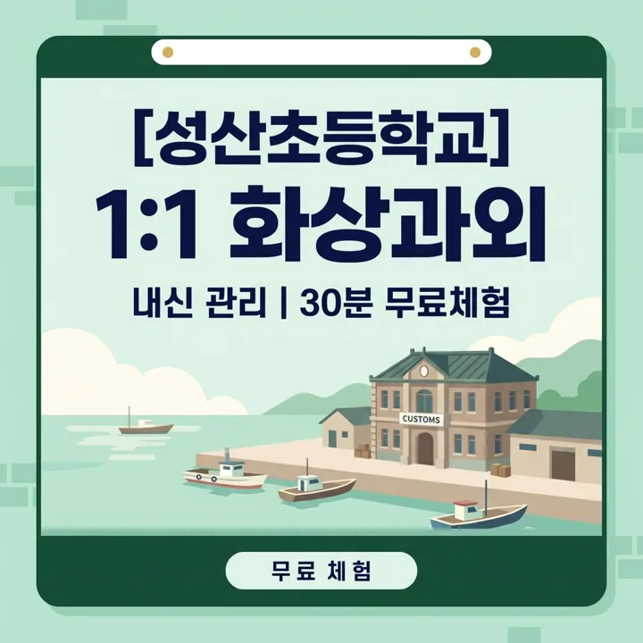 성산초등학교 국어과외 1:1 화상과외 안내